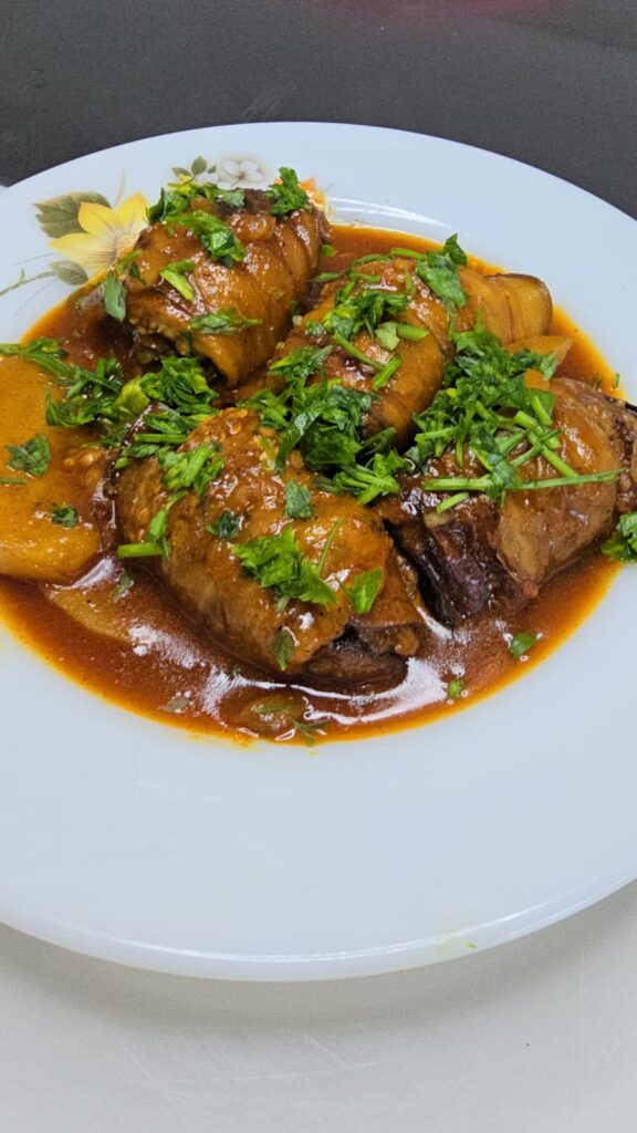 גלילות חצילים במילוי בשר