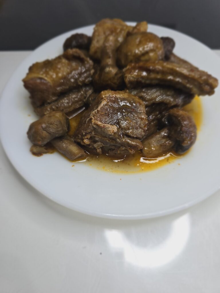 בשר אסאדו ופטריות בתנור