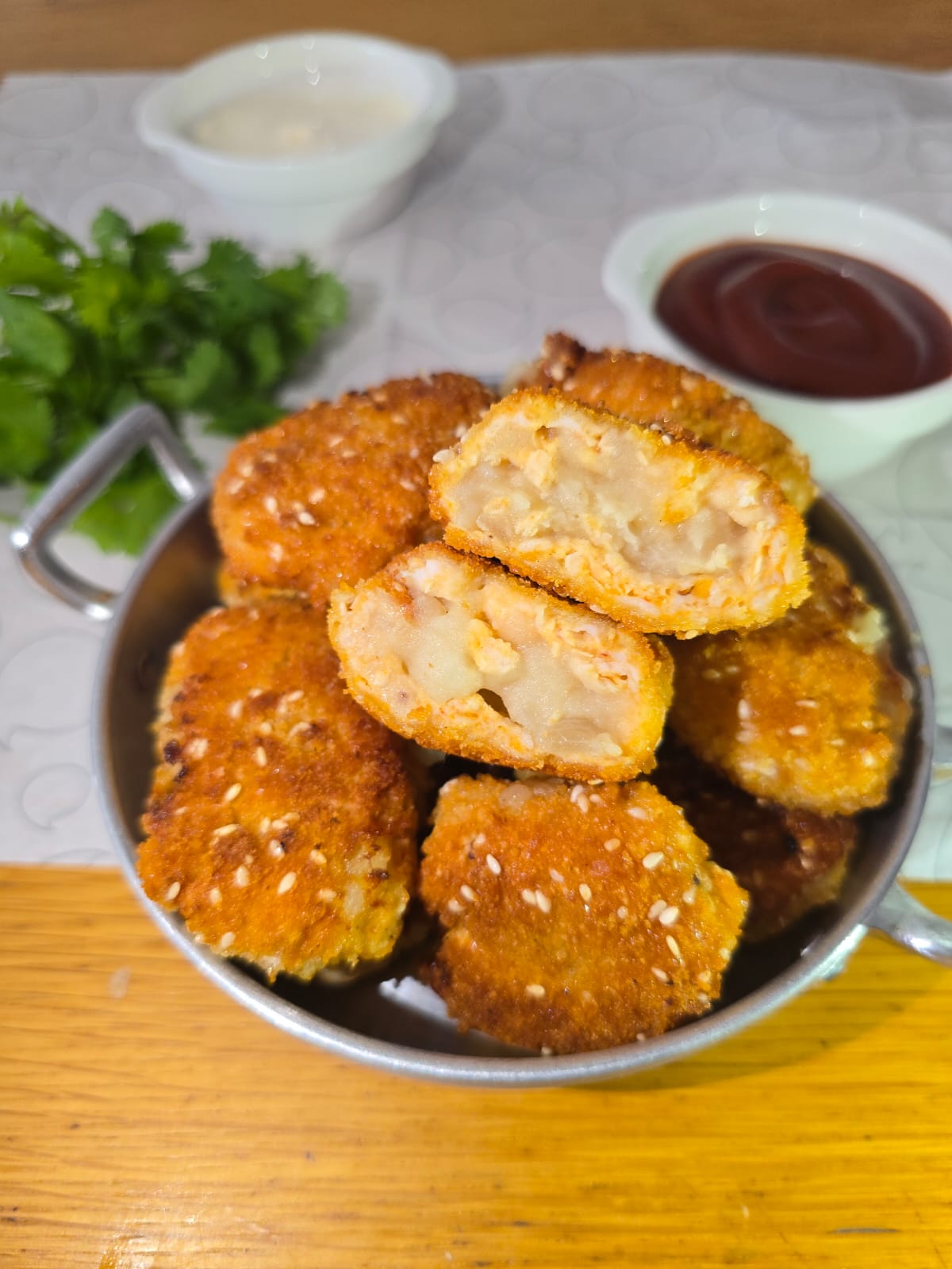 נאגטס במילוי תפוחי אדמה ובצל